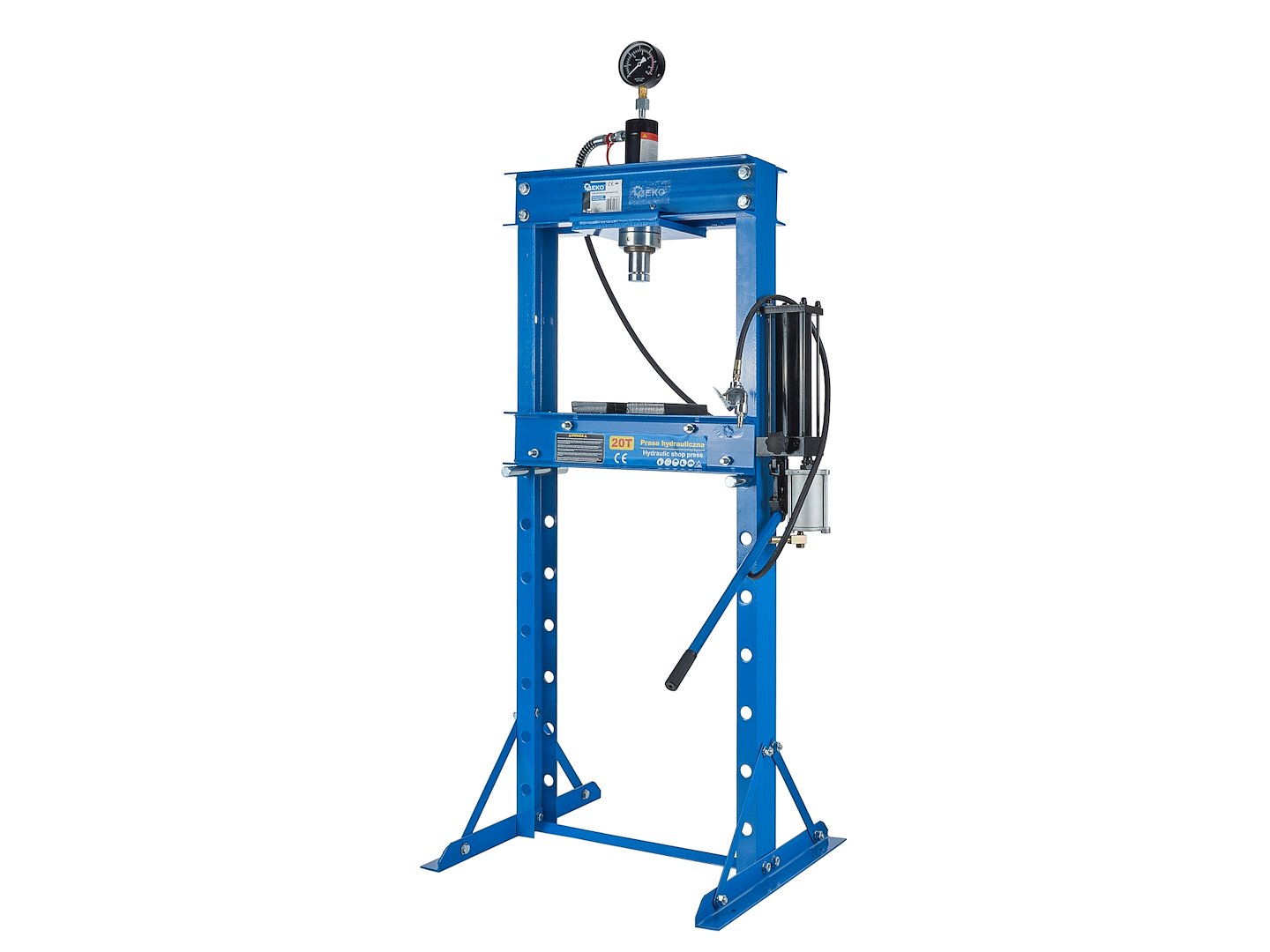 20 Ton Air/Hydraulic Shop Press with Gauge