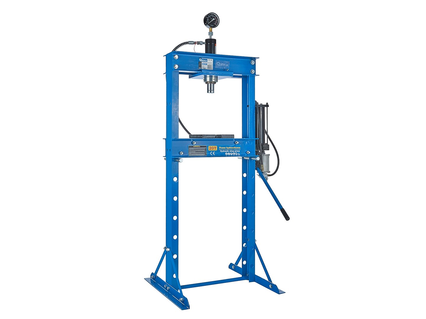 20 Ton Air/Hydraulic Shop Press with Gauge