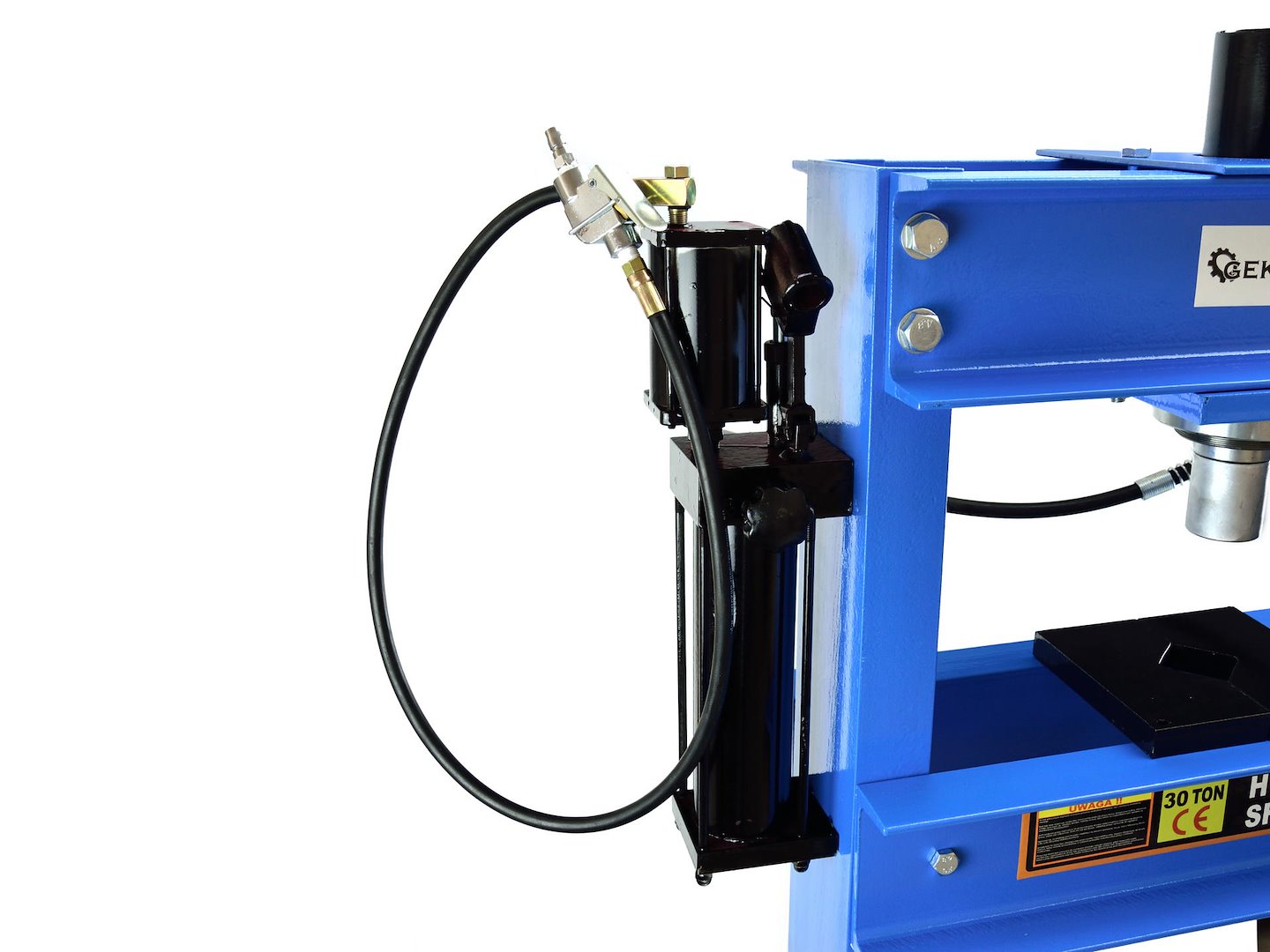 30-Ton Air/Hydraulic Shop Press with Gauge