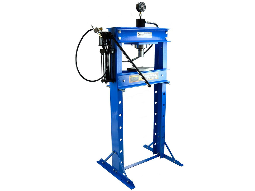 30-Ton Air/Hydraulic Shop Press with Gauge