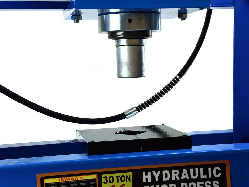 30-Ton Air/Hydraulic Shop Press with Gauge