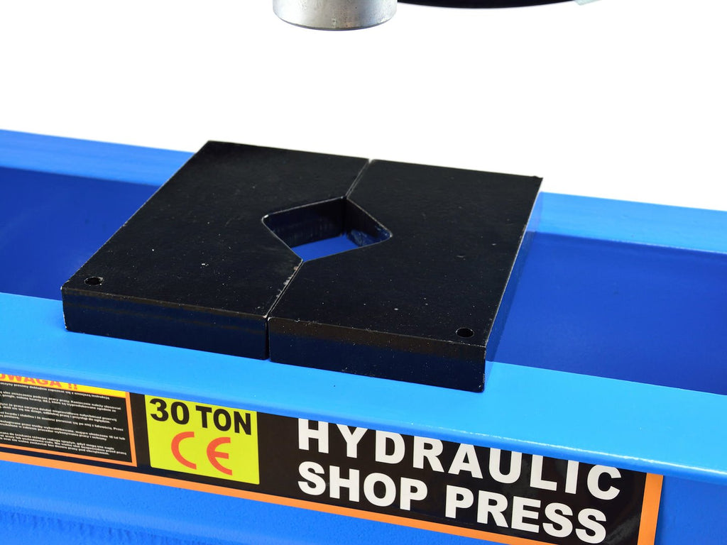 30-Ton Air/Hydraulic Shop Press with Gauge
