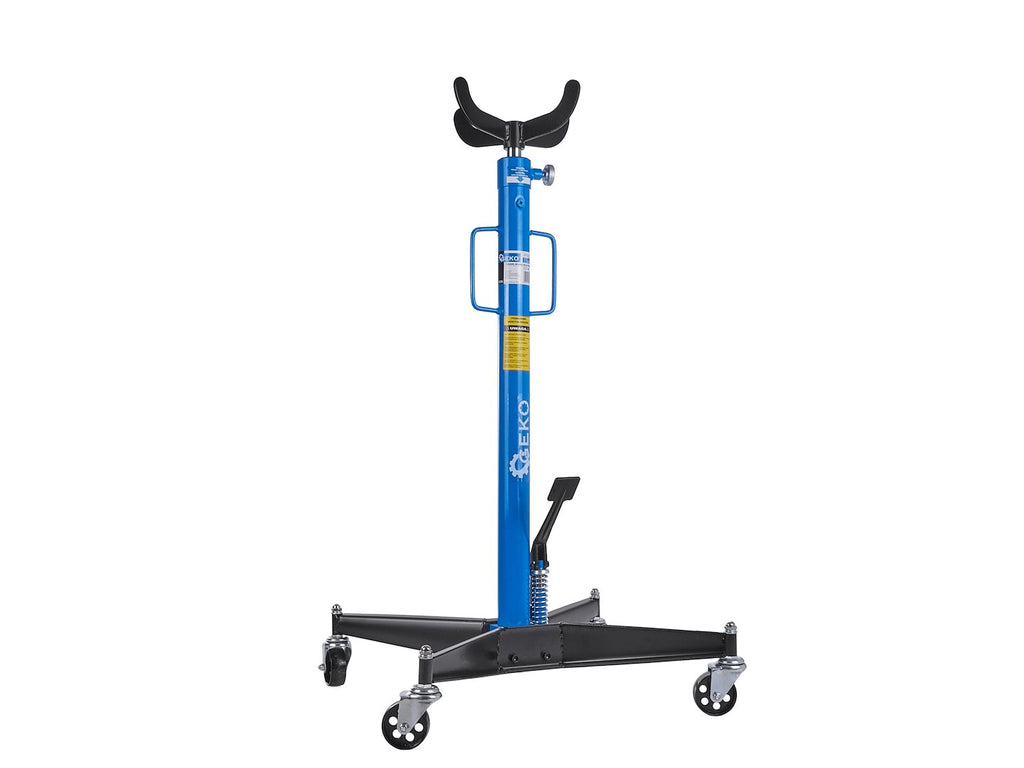 GEKO 500kg Vertical Hydraulic Transmission Gearbox Jack with Foot Pump