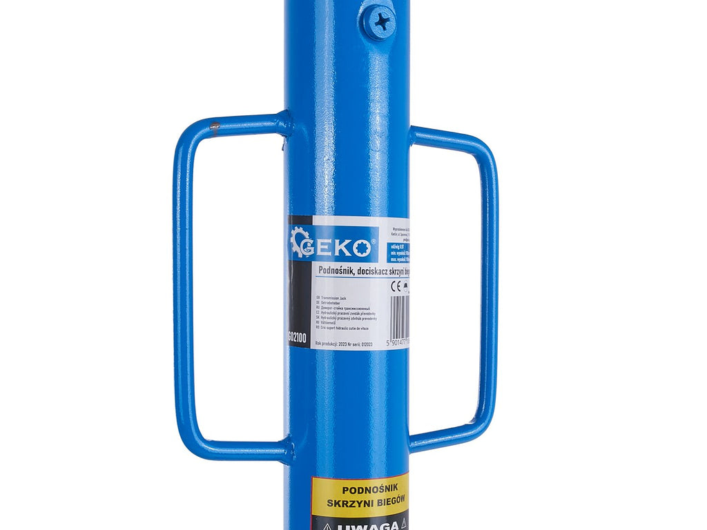 GEKO 500kg Vertical Hydraulic Transmission Gearbox Jack with Foot Pump