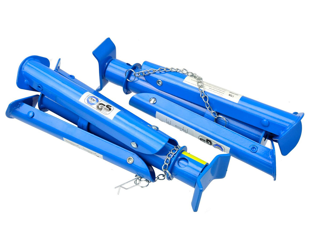 Foldable Axle Stands (Pair) 2 tonne