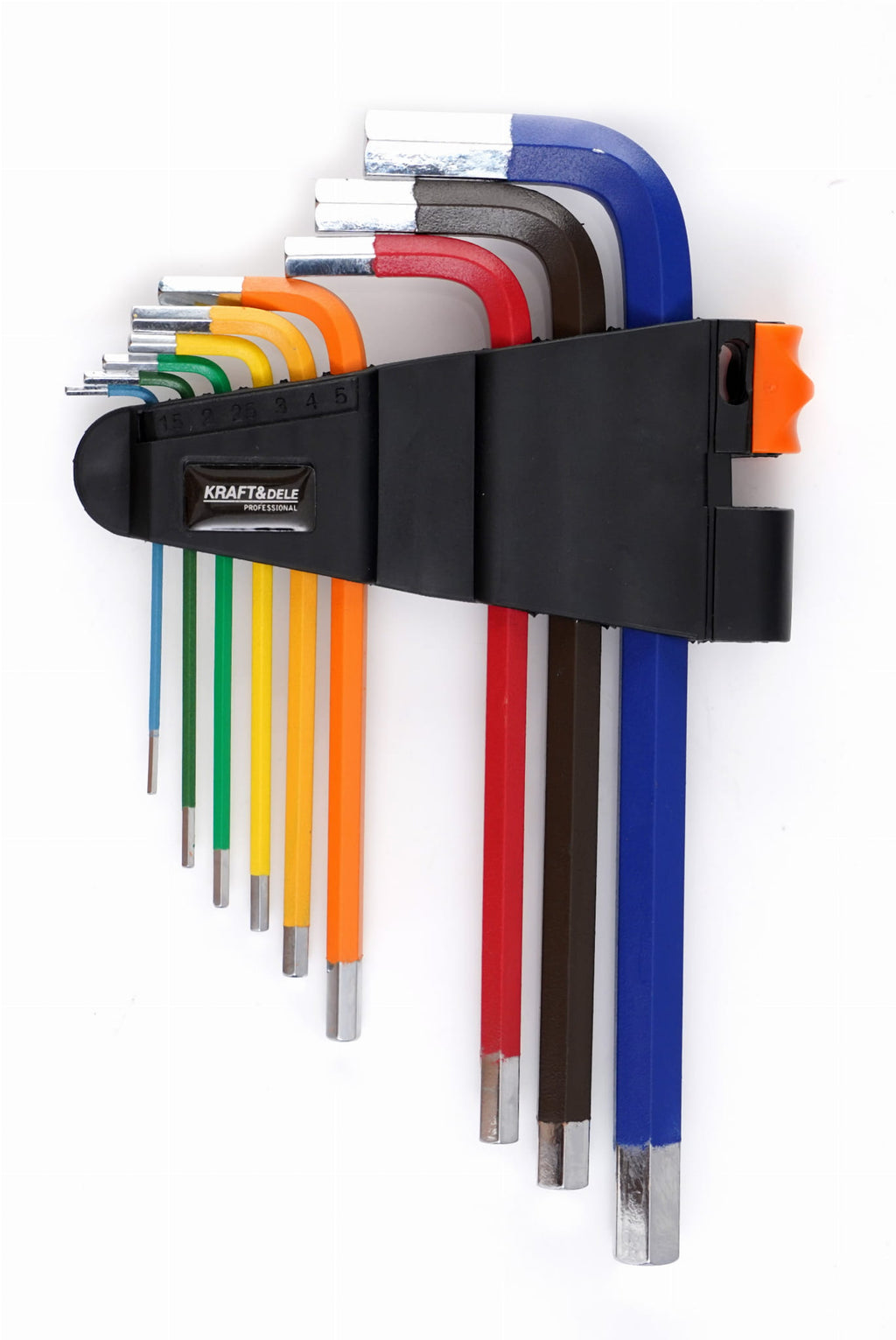 SET OF COLORED HEX ALLEN KEYS 9 PCS. KD11931 (VC13)