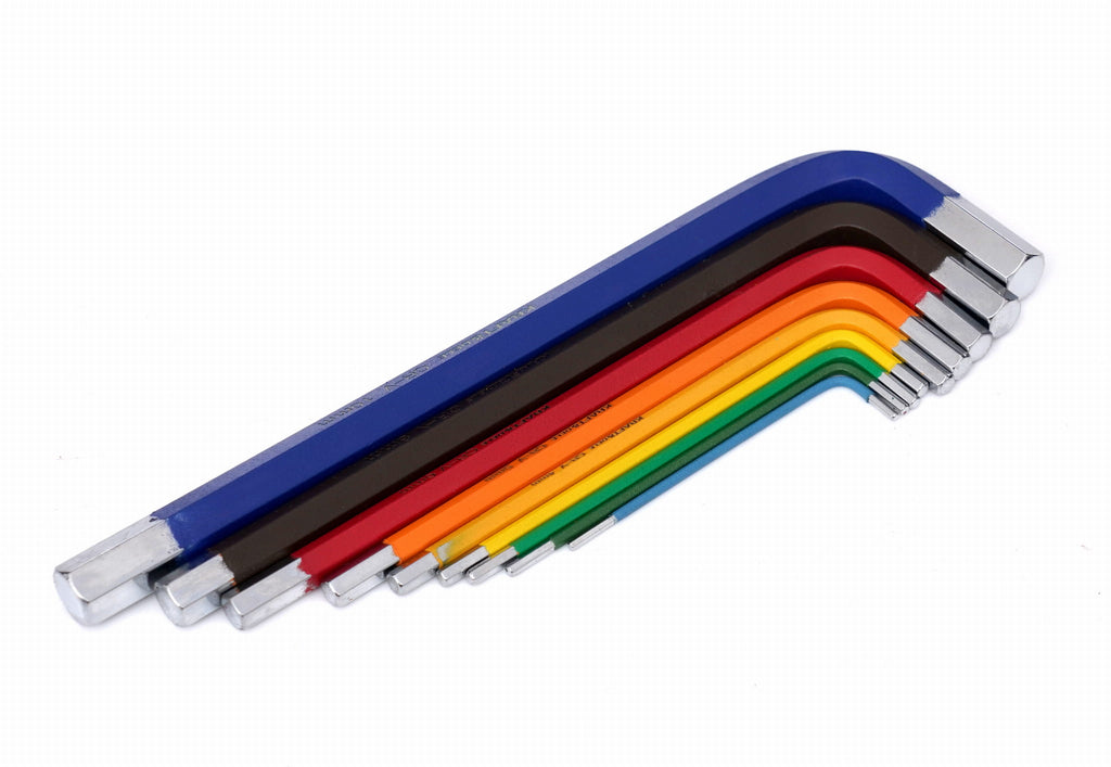 SET OF COLORED HEX ALLEN KEYS 9 PCS. KD11931 (VC13)