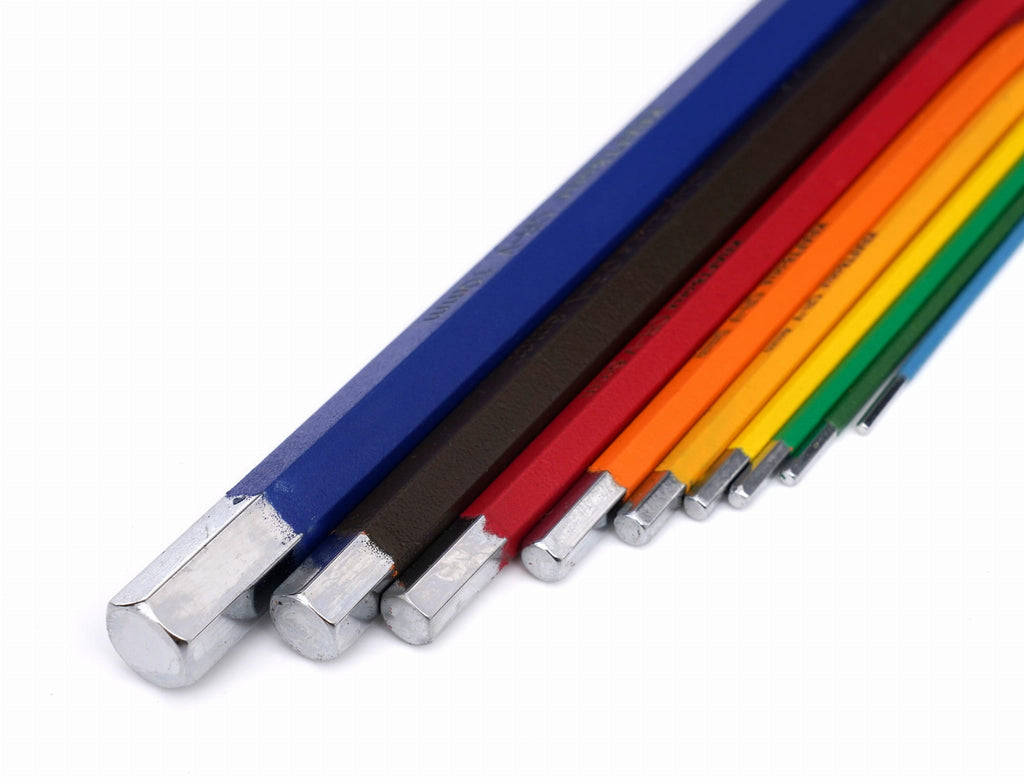 SET OF COLORED HEX ALLEN KEYS 9 PCS. KD11931 (VC13)