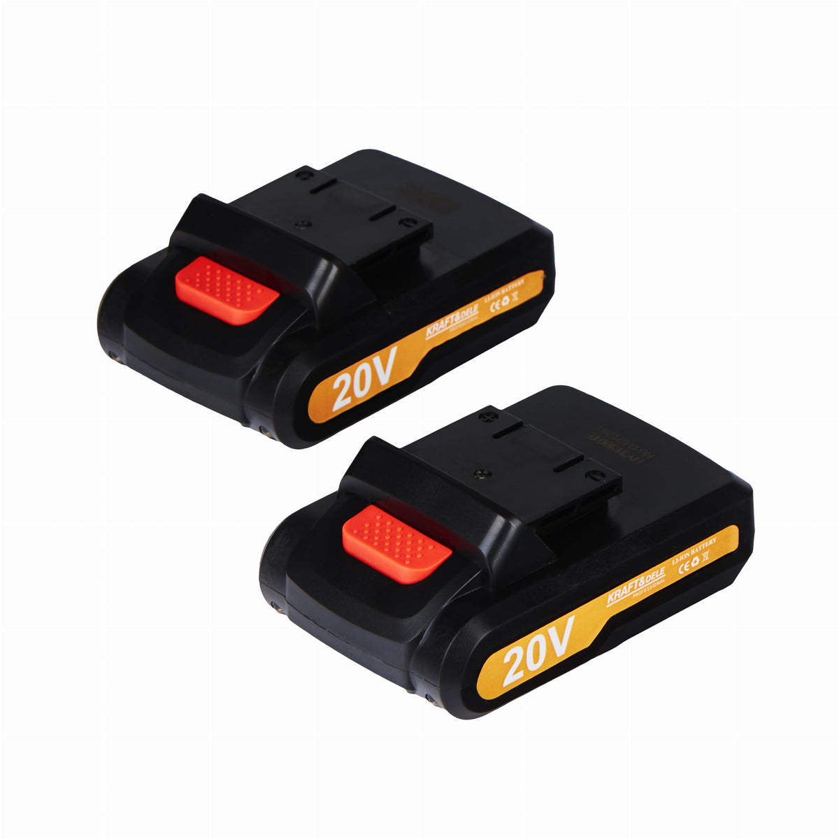 KRAFT&DELE akutrell-kruvikeeraja tarvikutega, 2 × 20 V 2,0 Ah KD3086