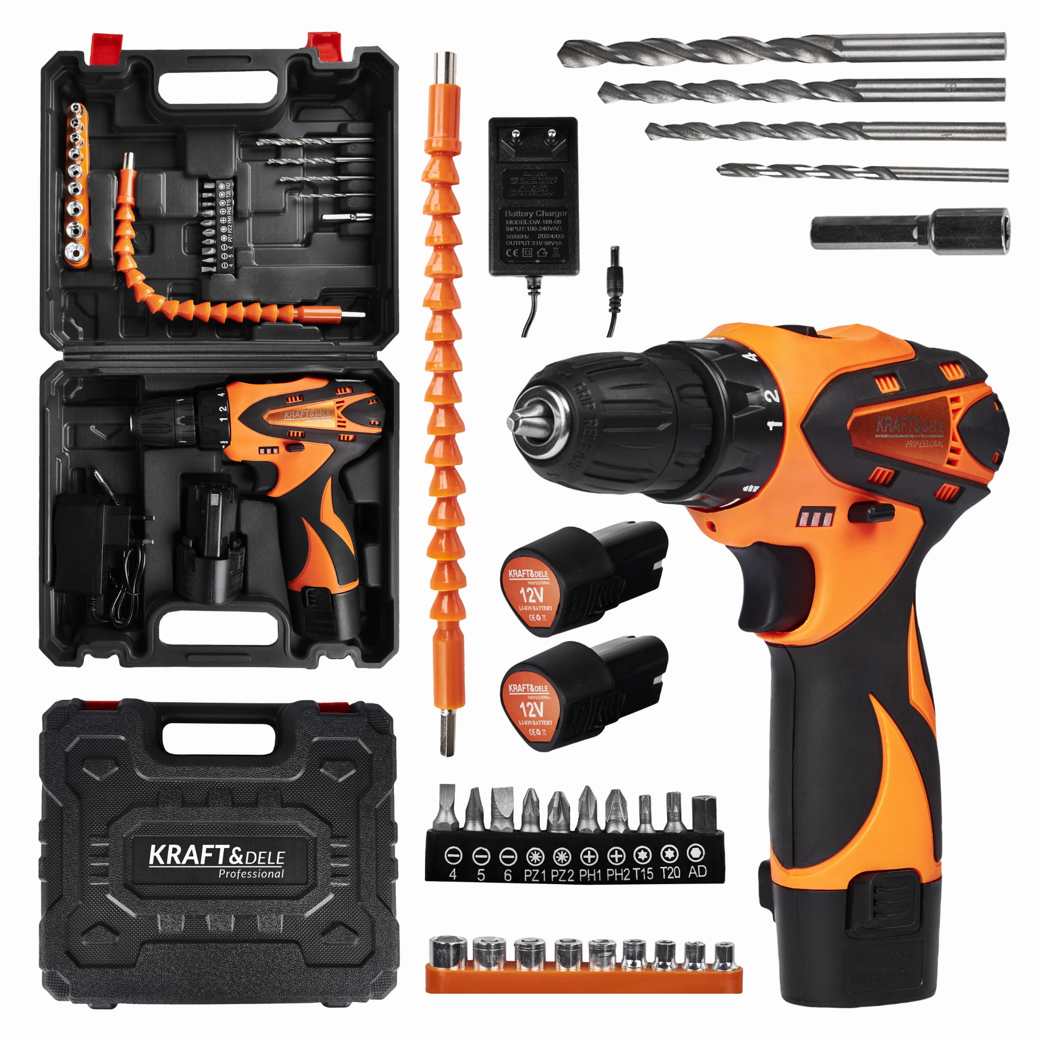 CORDLESS SCREWDRIVER WITH ACCESSORIES 1.5Ah KD3085