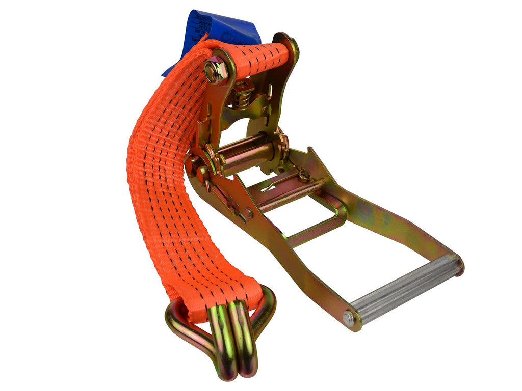 Ratchet Tie-Down Strap with J Hooks 6m/5T/50mm