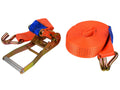 Ratchet Tie-Down Strap with J-Hooks, 10 m, 5T, 50 mm