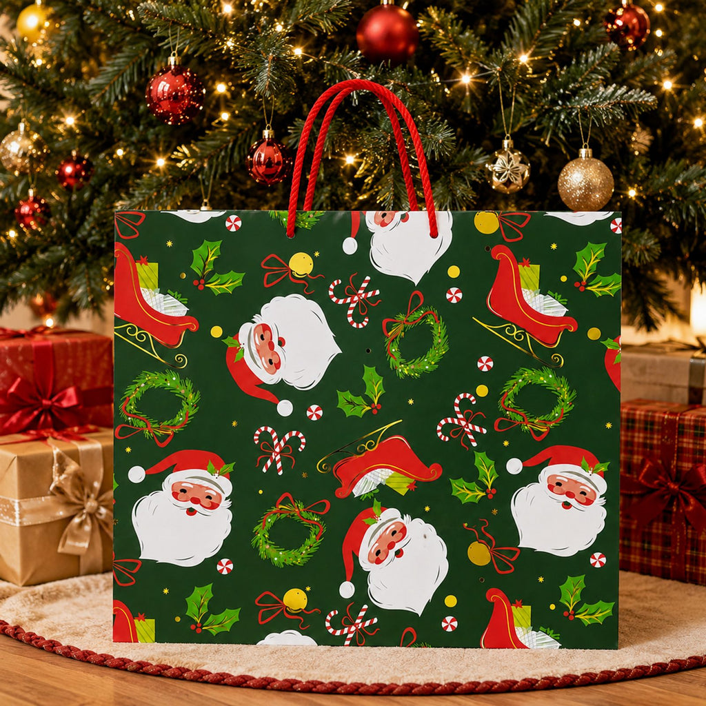 Christmas Gift Bag for Santa Presents under the Tree