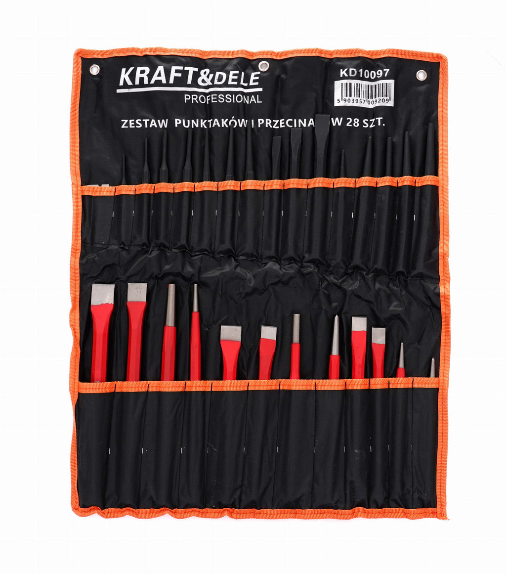 SET OF PUNCHES AND CHISELS 28PCS KD10097