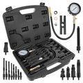Cylinder pressure tester for diesel trucks with adapters