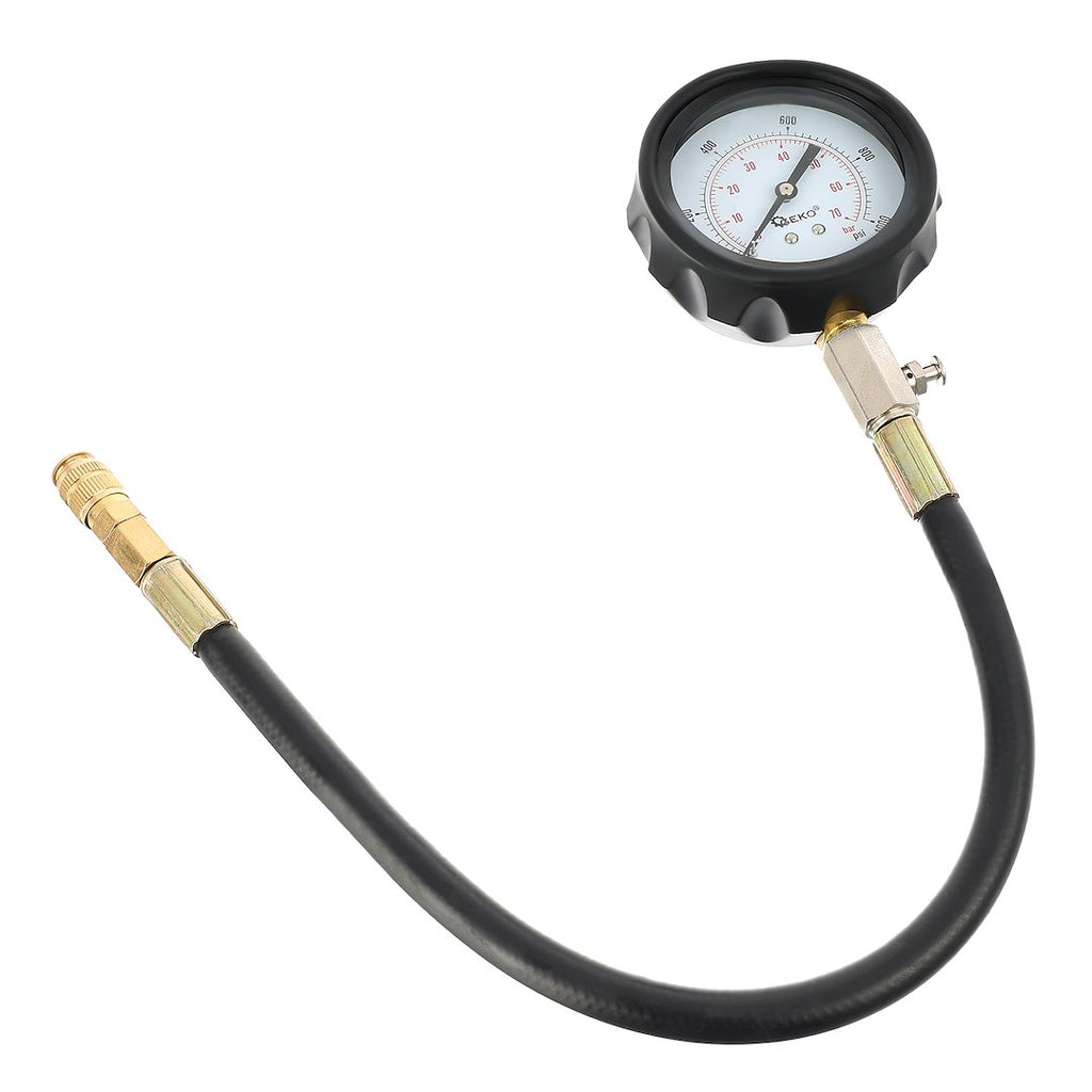 Cylinder pressure tester for diesel trucks with adapters