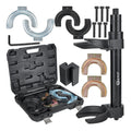 Interchangeable fork spring compressor