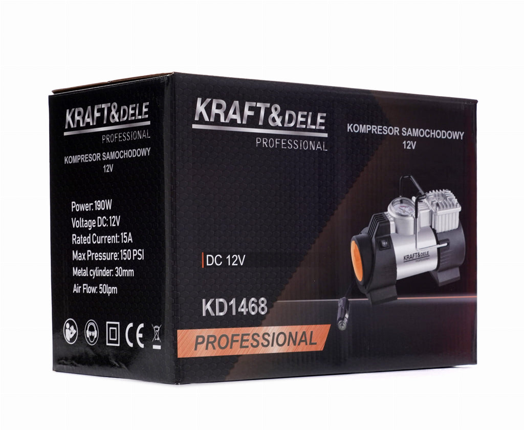 PORTABLE 12V 190W CAR COMPRESSOR KD1468