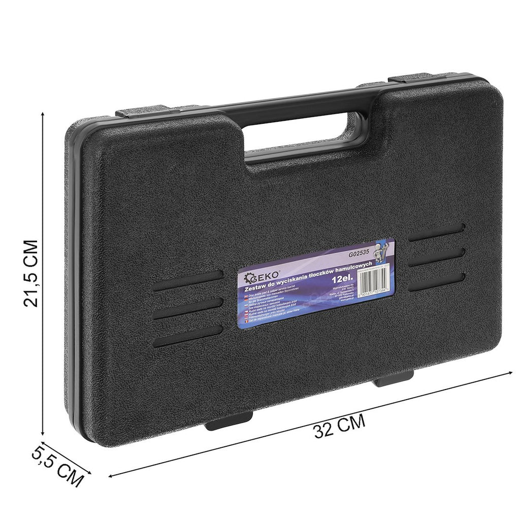 Universal caliper wind-back kit, 12 pcs