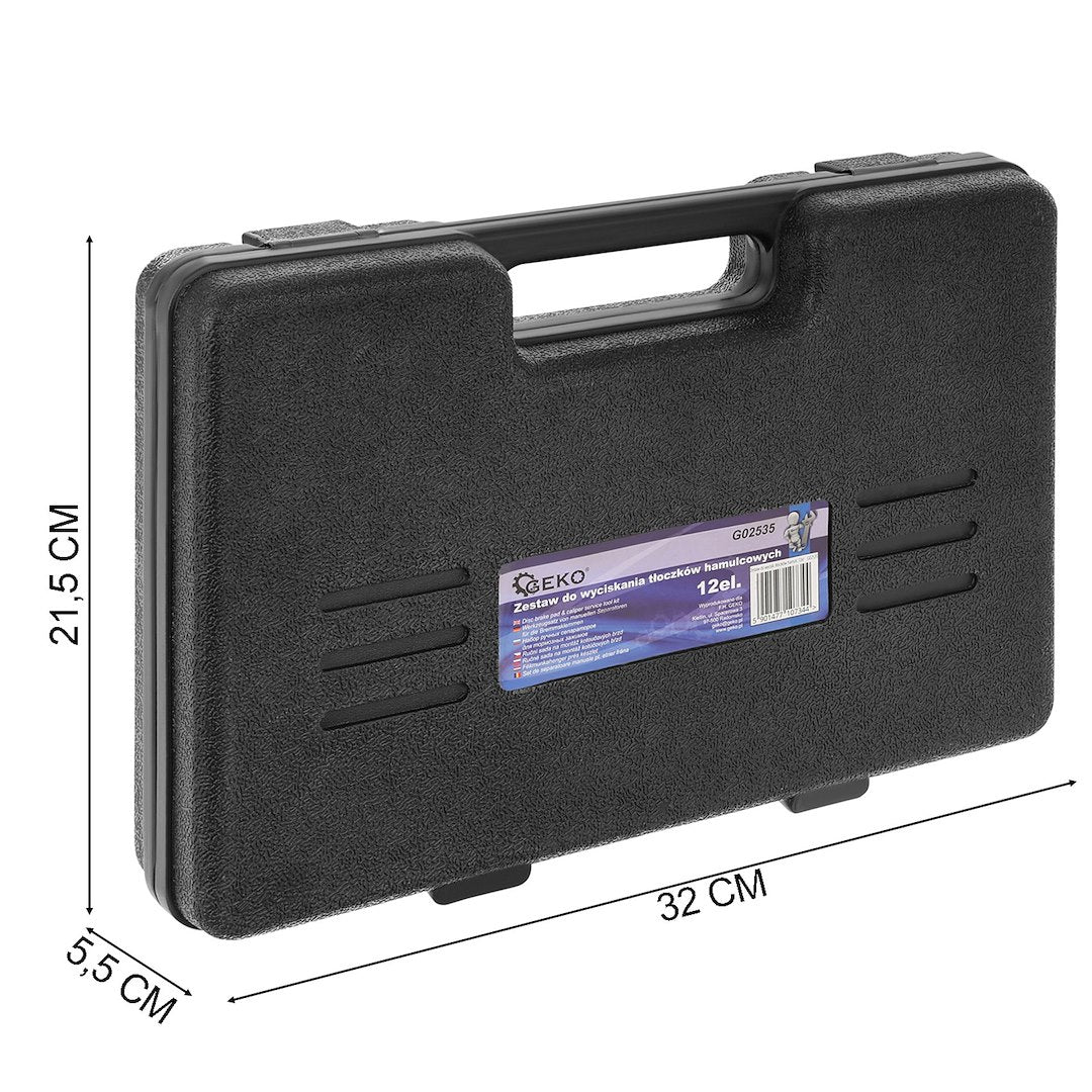Universal caliper wind-back kit, 12 pcs
