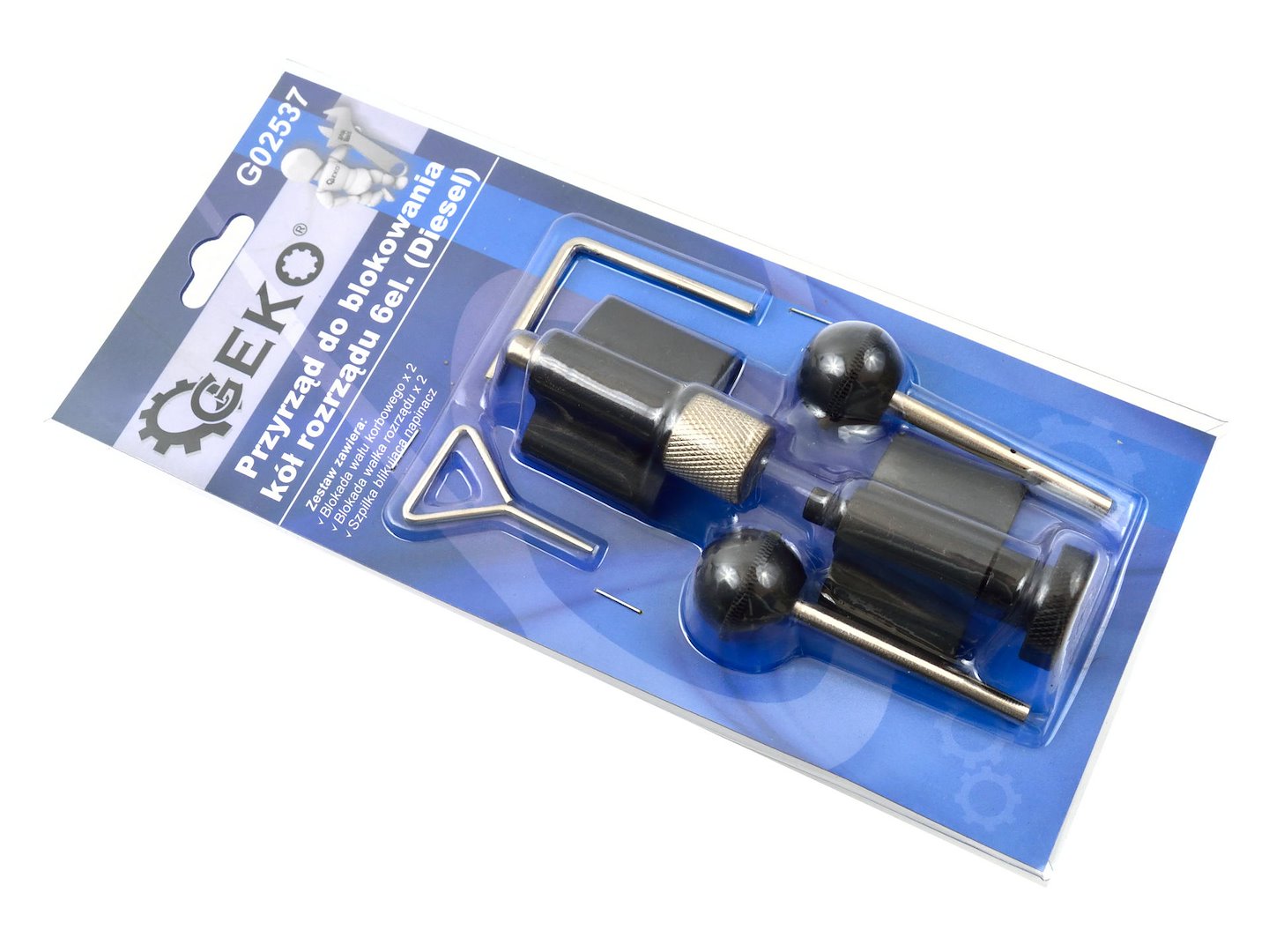 Crankshaft Locking Tool Set with Steel Plate, 6 pcs