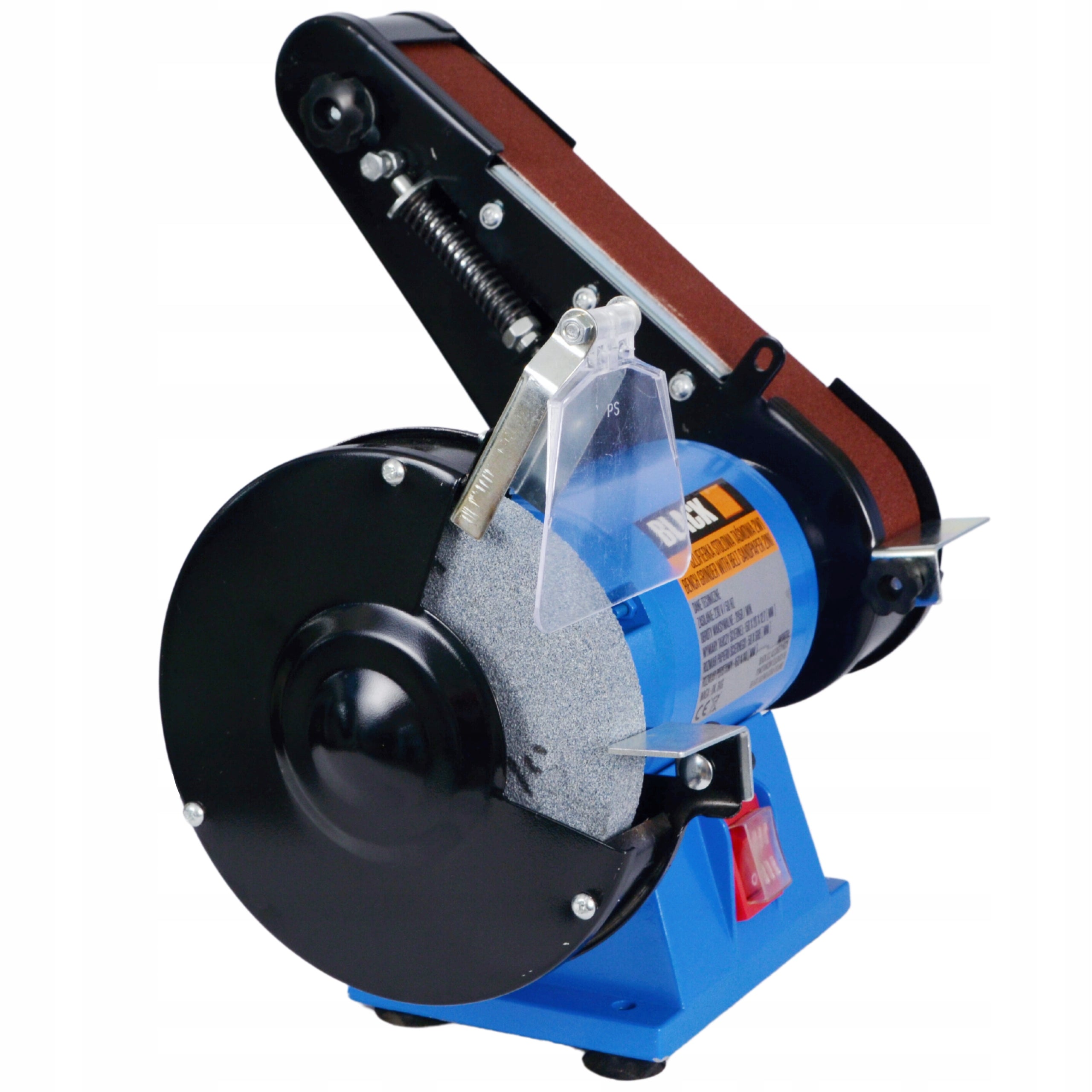 Pingiga kettas-lintlihvija Black 150/686, 250W, kahekordne funktsioon, pehme käivitus