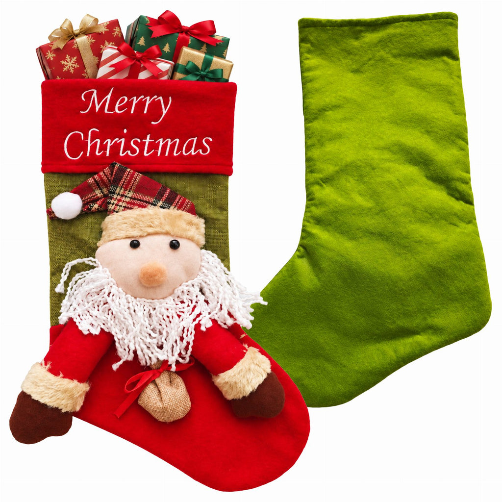 Santa Boot Christmas Gift Stocking 1 pc
