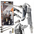 Pneumatic Blow Gun 1/4" Black with Accessories