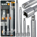Complete Set of 4 Extensions 1/2" 250mm, 200mm, 125mm, 75mm CRV Black (C38)
