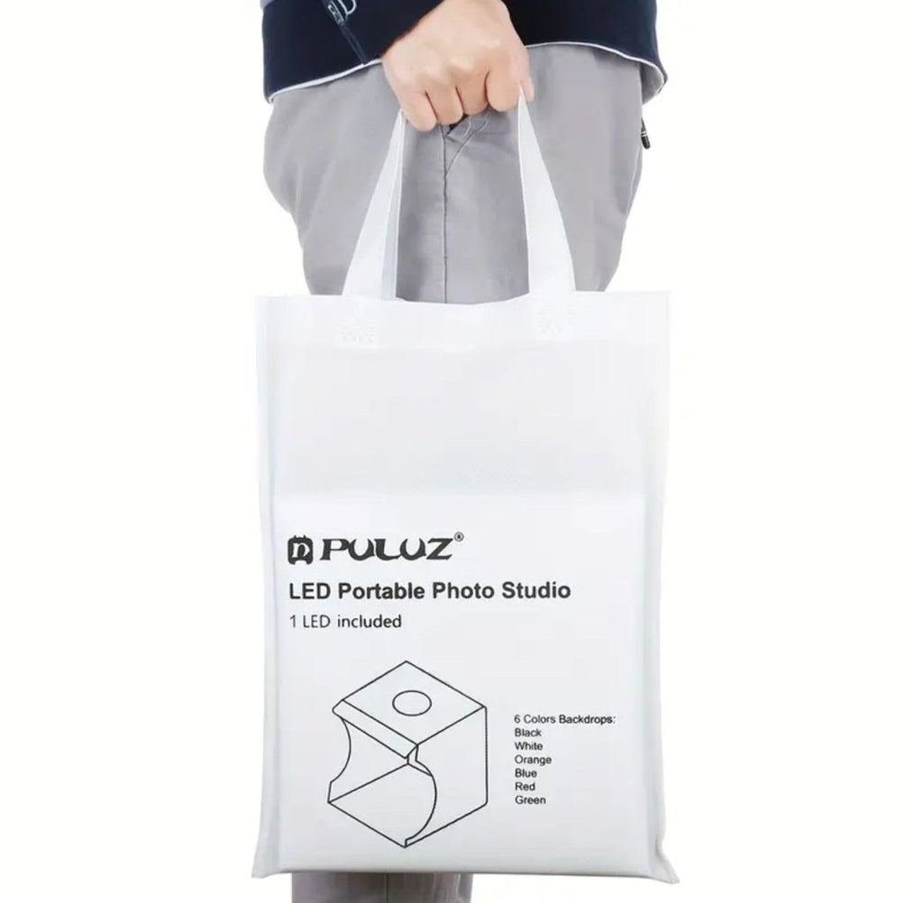 20 cm kaasaskantav kokkupandav fotokast 550 lm valgustusega