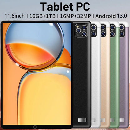 2024 5G Tahvelarvuti Android 13.0 - 11.6", 16GB RAM, 1TB ROM, 12000mAh Aku, 10 - Core - Ostuklikk