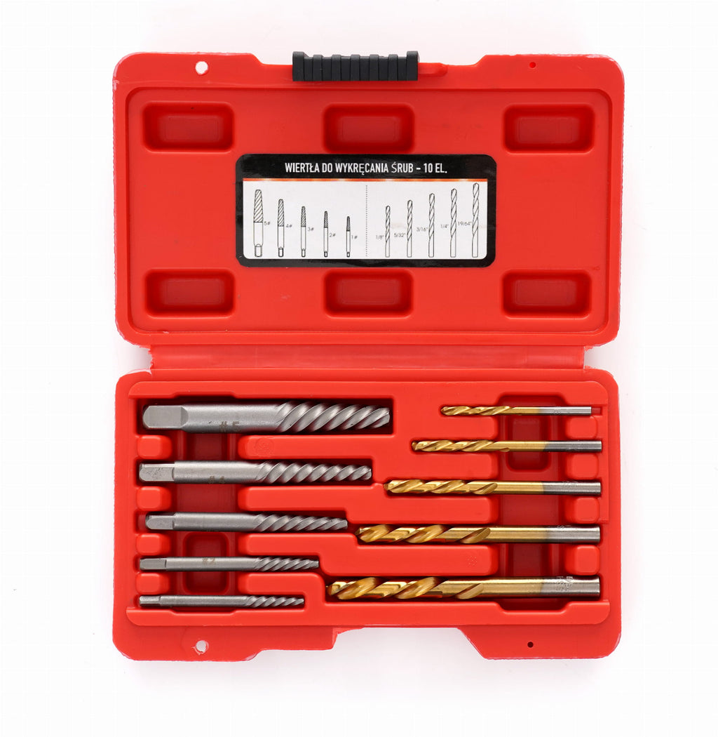 SCREW EXTRACTOR DRILLS 10PCS KD11790 (E18)
