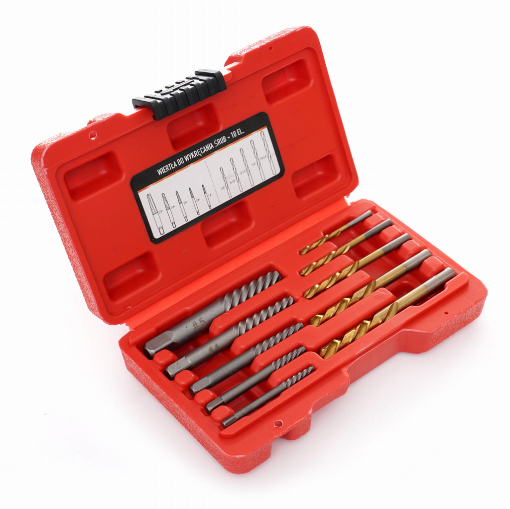 SCREW EXTRACTOR DRILLS 10PCS KD11790 (E18)