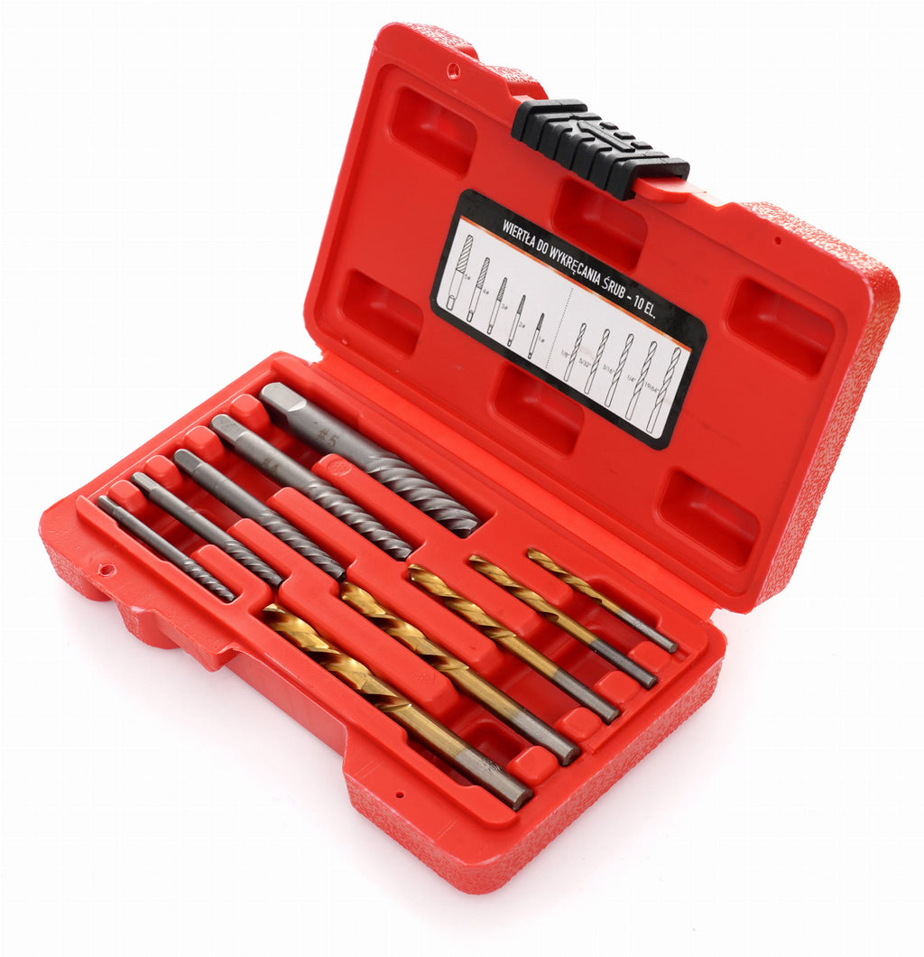 SCREW EXTRACTOR DRILLS 10PCS KD11790 (E18)