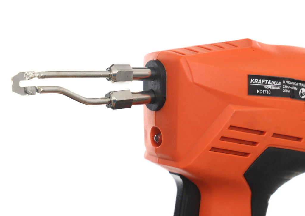 KRAFT&DELE trafopüstoljootekolb 200 W LED-kohvriga KD1718