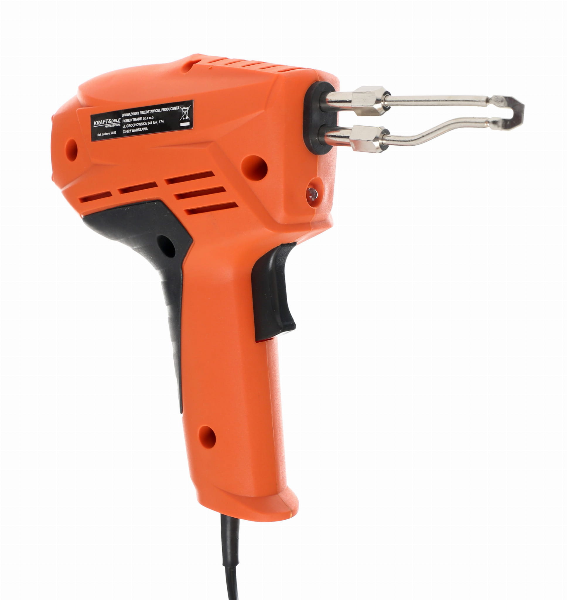 KRAFT&DELE trafopüstoljootekolb 200 W LED-kohvriga KD1718