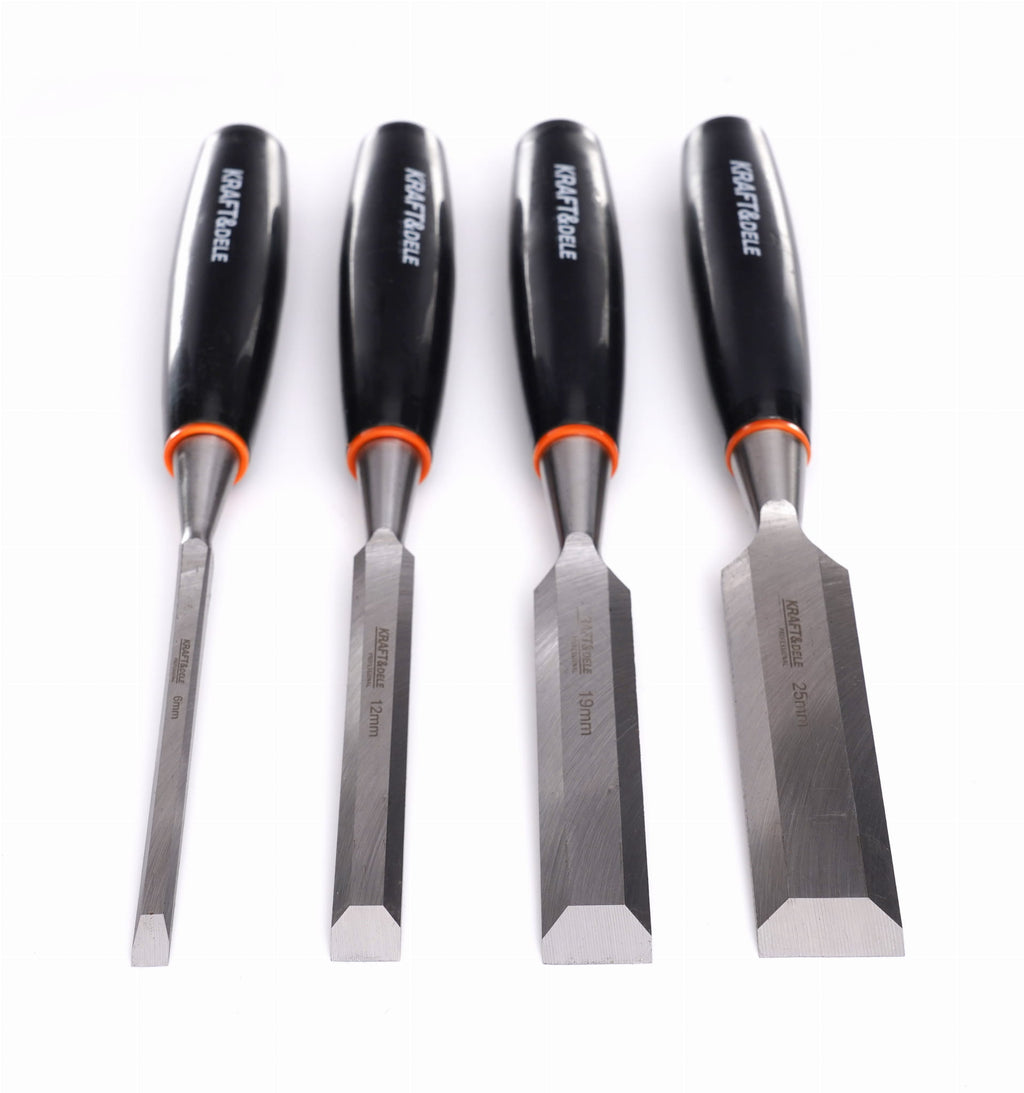 KRAFT&DELE puidutööpeitlite komplekt, 4 tk (6, 12, 19 ja 25 mm) KD11773 (VC2) (VB9)