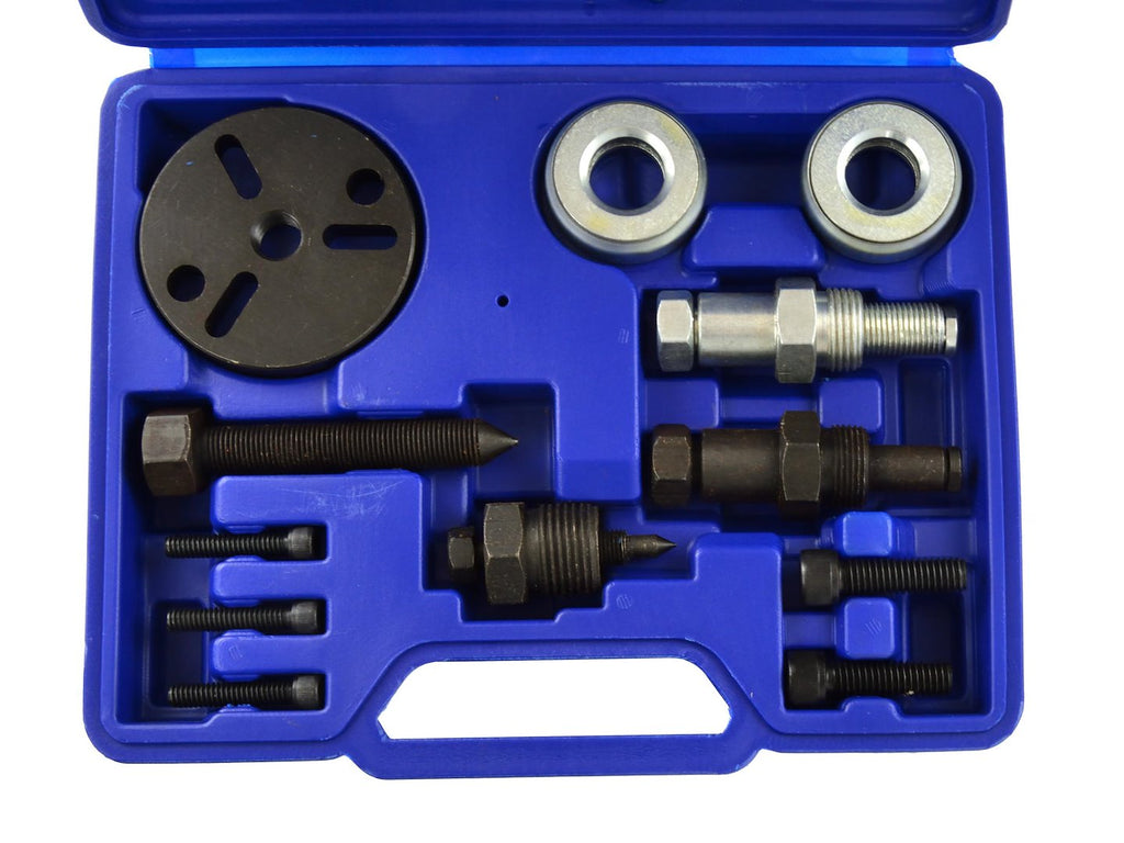 Air conditioning compressor clutch puller