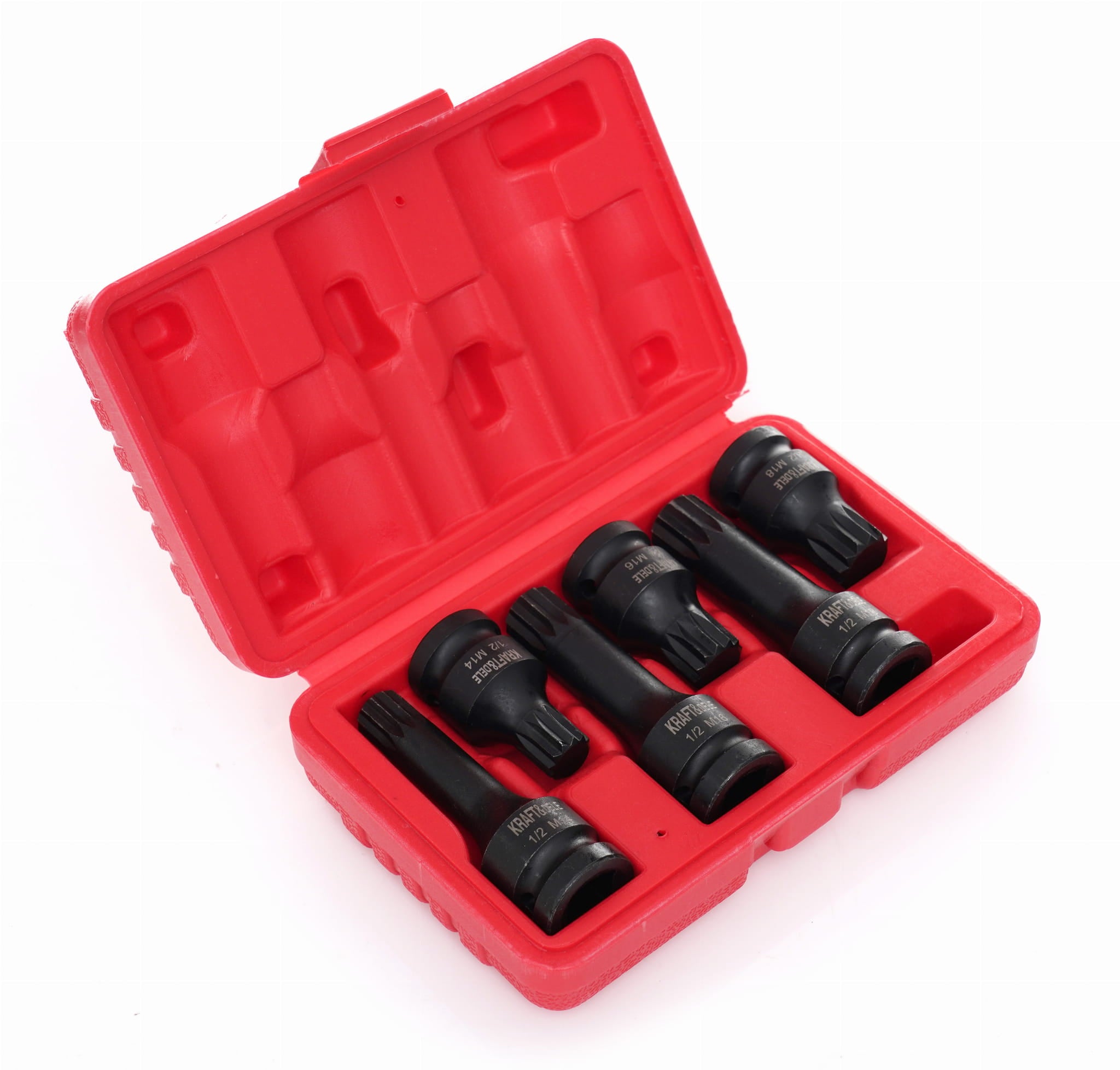 KRAFT&DELE 1/2" löökpadrunite komplekt M14, M16 ja M18, 6 tk KD11761