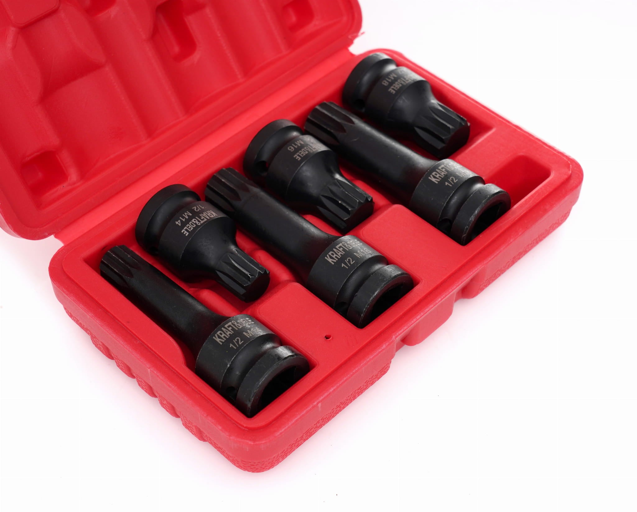 KRAFT&DELE 1/2" löökpadrunite komplekt M14, M16 ja M18, 6 tk KD11761