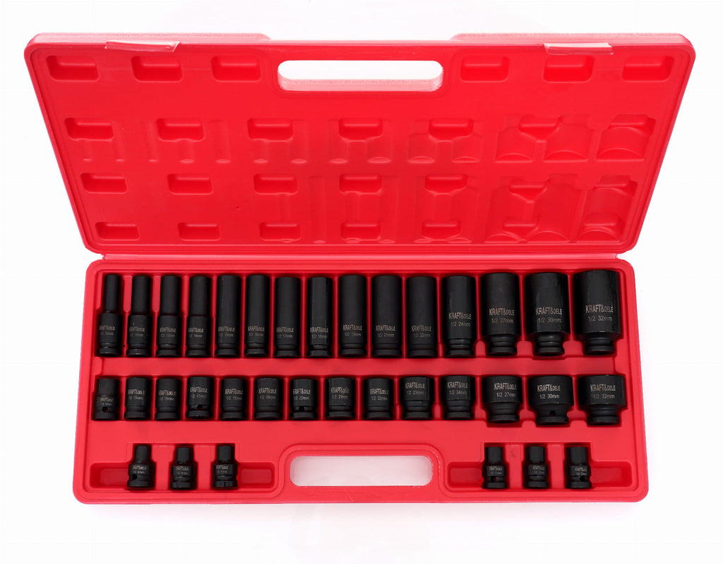 IMPACT SOCKETS 1/2" 35PCS. KD11757 (VD12)
