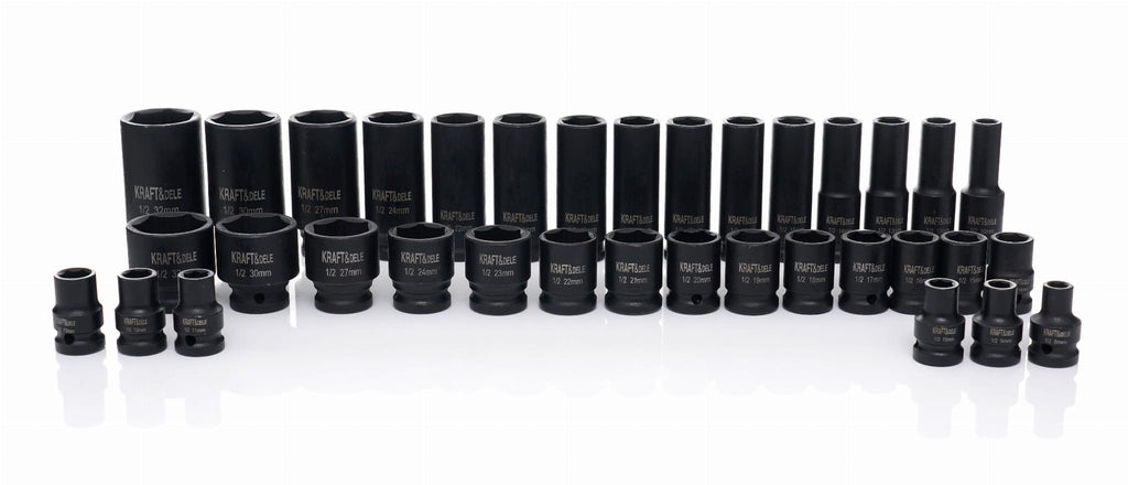 IMPACT SOCKETS 1/2" 35PCS. KD11757 (VD12)