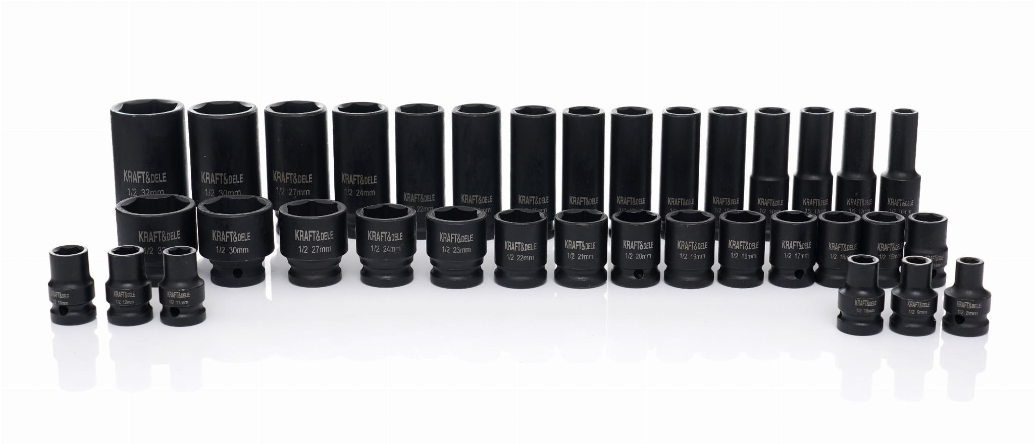 IMPACT SOCKETS 1/2" 35PCS. KD11757 (VD12)