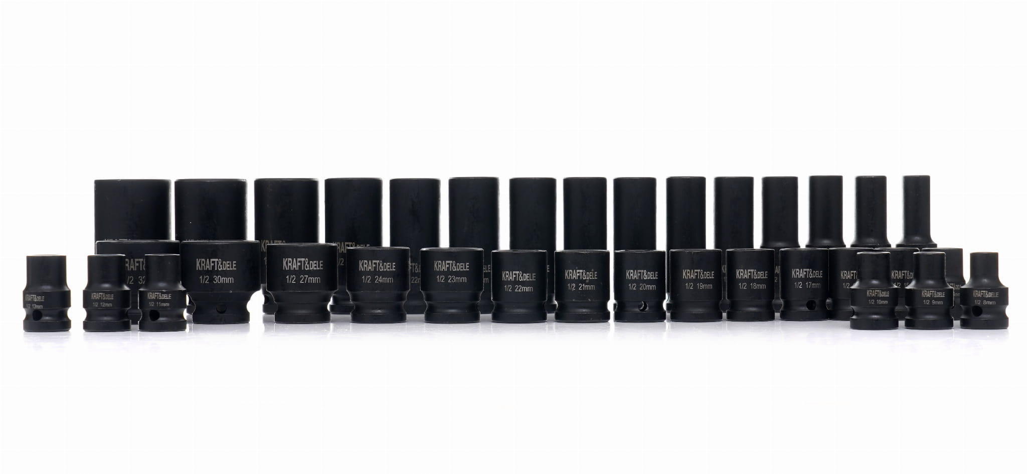 IMPACT SOCKETS 1/2" 35PCS. KD11757 (VD12)