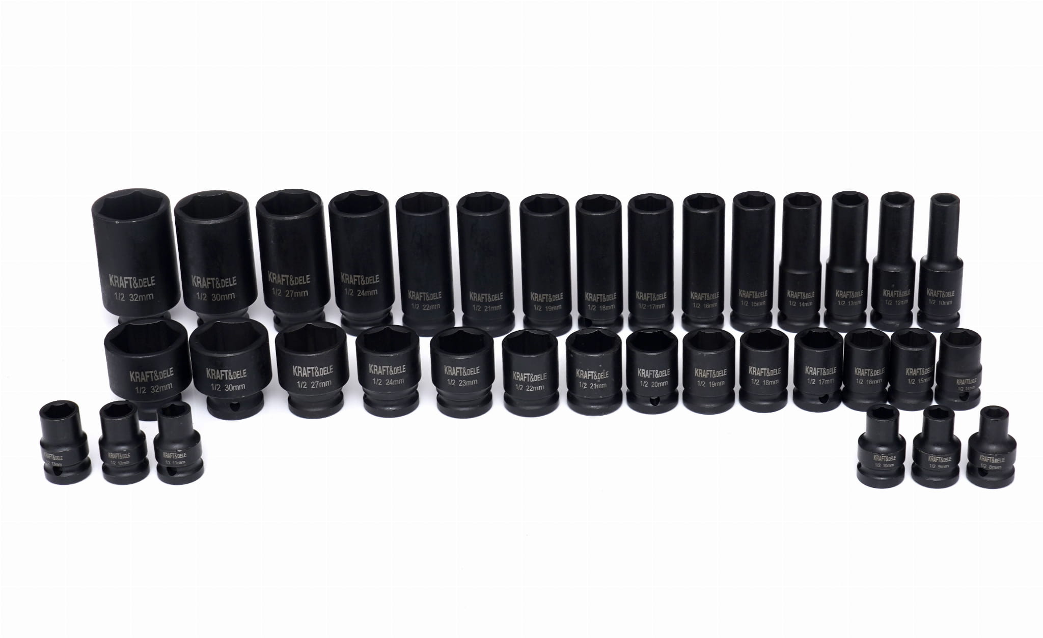 IMPACT SOCKETS 1/2" 35PCS. KD11757 (VD12)