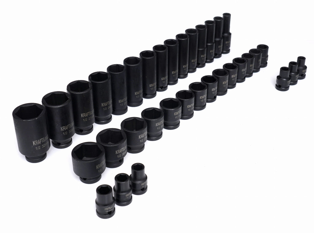 IMPACT SOCKETS 1/2" 35PCS. KD11757 (VD12)