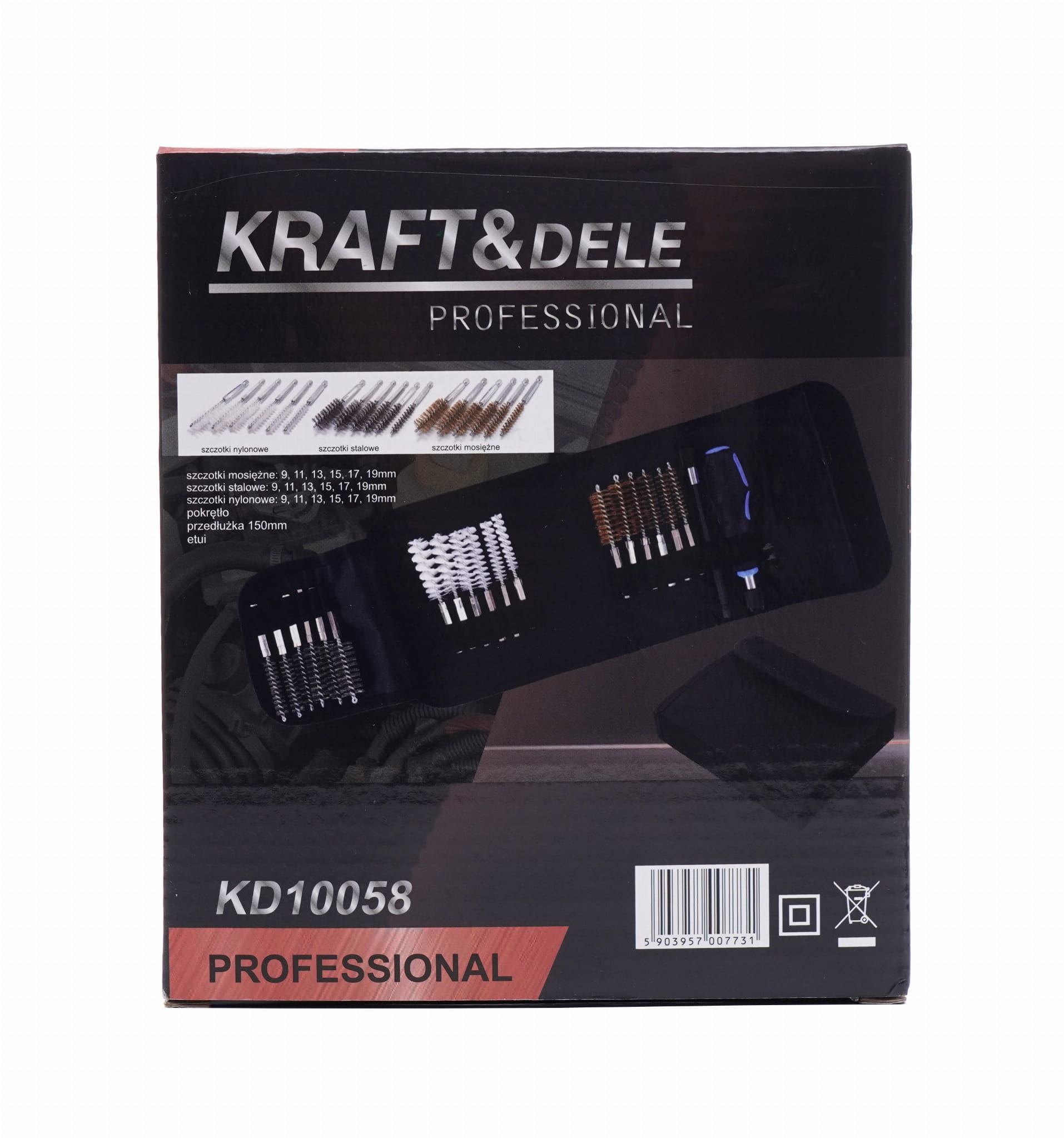 SET OF CLEANING BRUSHES FOR INJECTOR SOCKETS KD10058