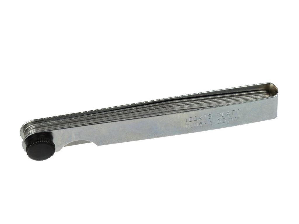 Feeler Gauge 0.05–1.00 mm, 13 Blades