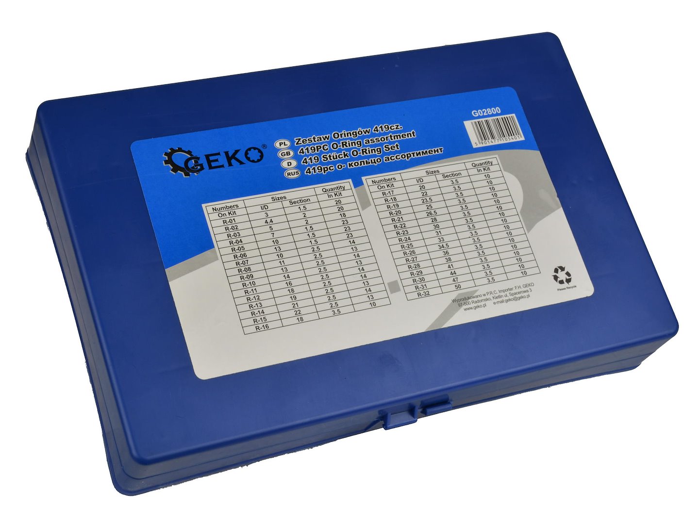 419-piece O-ring Assortment