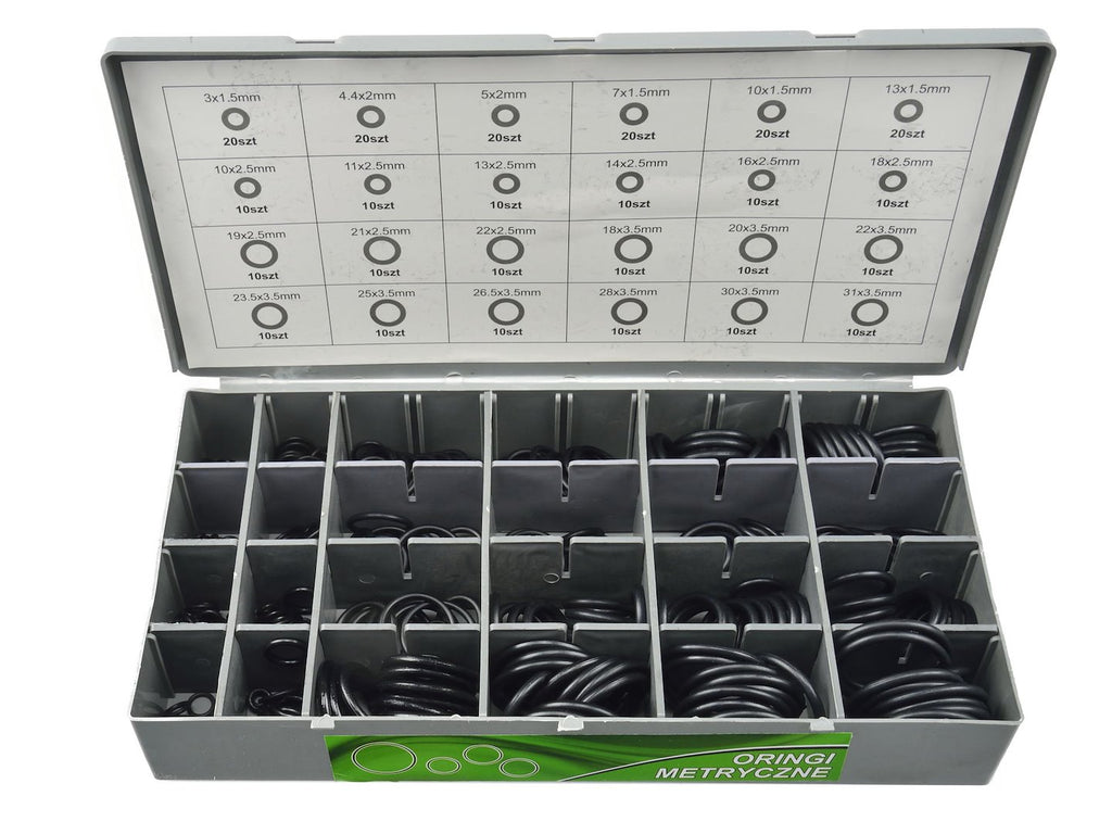 O-ring assortment, 900 pcs
